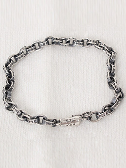 paper chain bracelet (thin)★silver925★