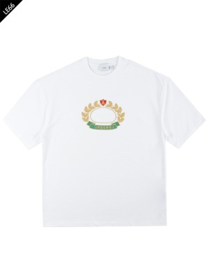 BUR. Oak Leaf Crest Cotton T-Shirt