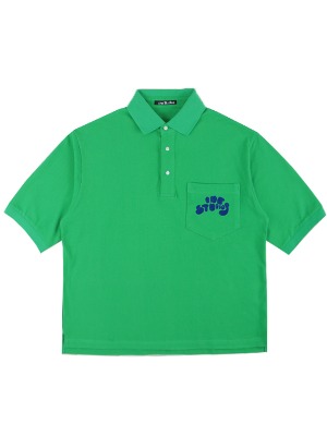 ACN*. Bubble Embroidery Pocket POLO Shirt [SELECT ITEM]