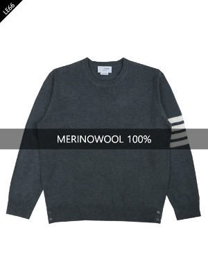 TB. Merino Wool 4-Bar Knit [CHARCOAL]