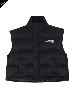 BAL. Wave-logo Embroidery Padding Vest [재입고]