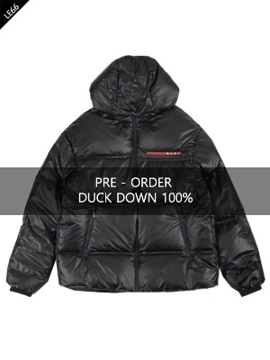 PR. Black Light Nylon Hooded Puffer Jacket [PRE-ORDER]