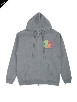 LV 3D Graffiti Embroidered Zipped Hoody